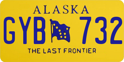 AK license plate GYB732