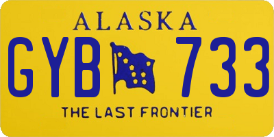 AK license plate GYB733