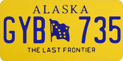 AK license plate GYB735