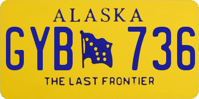 AK license plate GYB736