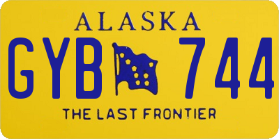 AK license plate GYB744
