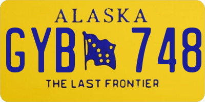 AK license plate GYB748
