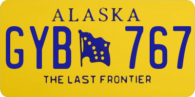 AK license plate GYB767