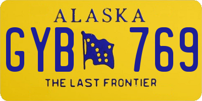 AK license plate GYB769
