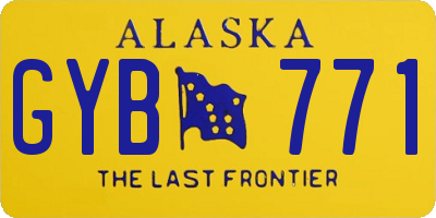 AK license plate GYB771