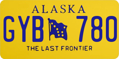 AK license plate GYB780