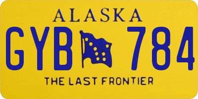 AK license plate GYB784