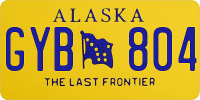 AK license plate GYB804