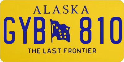 AK license plate GYB810