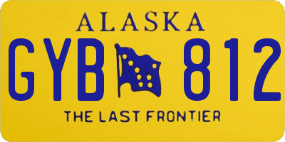 AK license plate GYB812