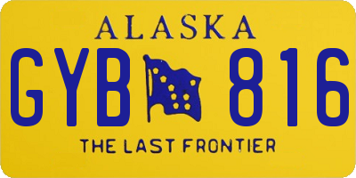 AK license plate GYB816