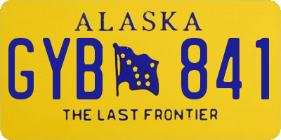 AK license plate GYB841