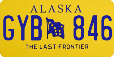 AK license plate GYB846