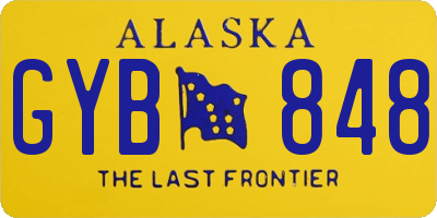 AK license plate GYB848