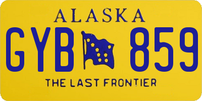 AK license plate GYB859