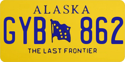 AK license plate GYB862