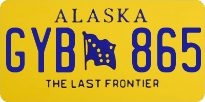 AK license plate GYB865