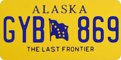 AK license plate GYB869