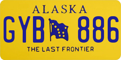 AK license plate GYB886
