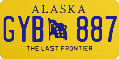 AK license plate GYB887