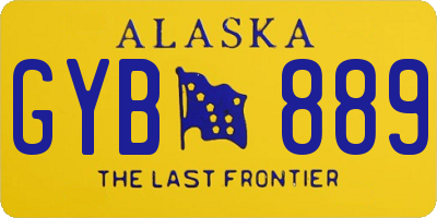 AK license plate GYB889