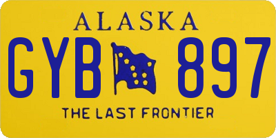 AK license plate GYB897