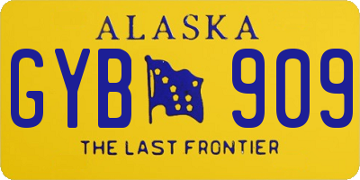 AK license plate GYB909