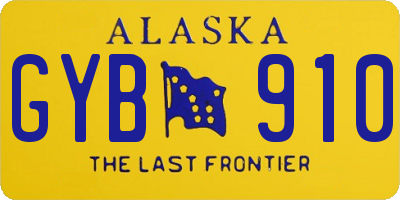 AK license plate GYB910