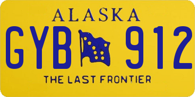 AK license plate GYB912