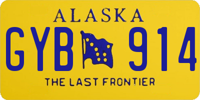 AK license plate GYB914