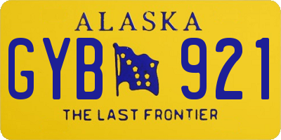 AK license plate GYB921
