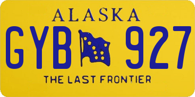 AK license plate GYB927