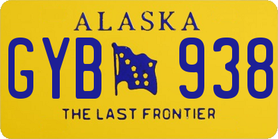 AK license plate GYB938