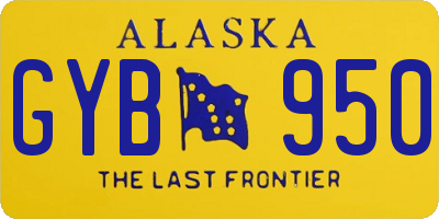 AK license plate GYB950