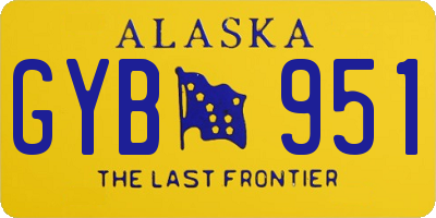 AK license plate GYB951