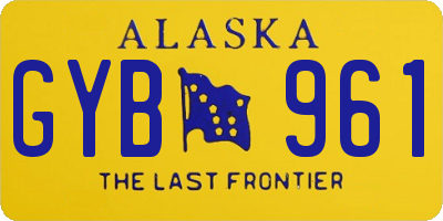 AK license plate GYB961