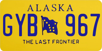 AK license plate GYB967