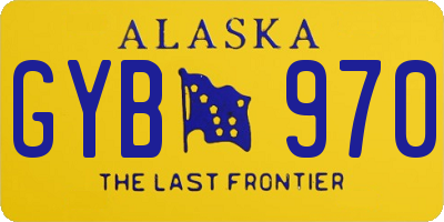 AK license plate GYB970