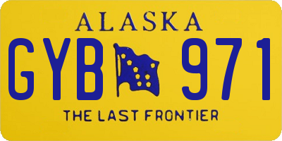 AK license plate GYB971
