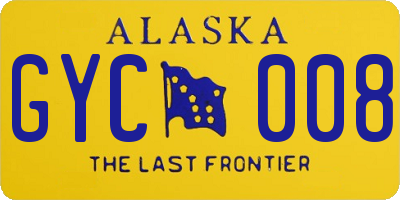 AK license plate GYC008