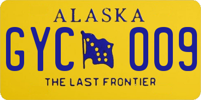 AK license plate GYC009
