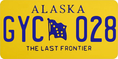 AK license plate GYC028
