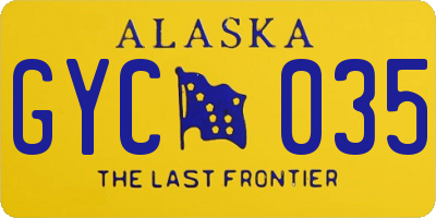 AK license plate GYC035
