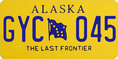 AK license plate GYC045