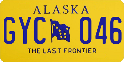 AK license plate GYC046