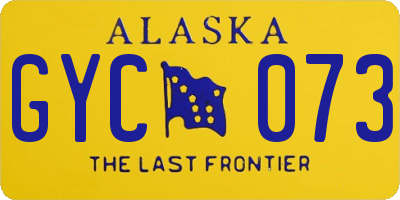AK license plate GYC073