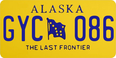 AK license plate GYC086