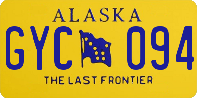 AK license plate GYC094
