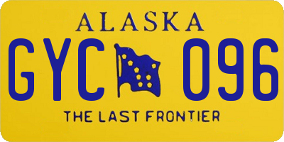 AK license plate GYC096