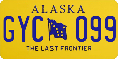 AK license plate GYC099